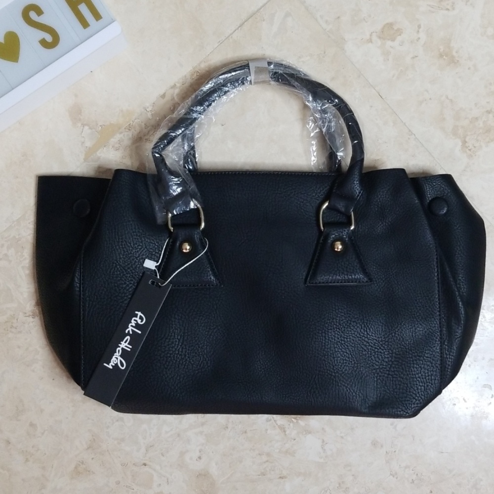 PINK HALEY black & gold purse - Picture 2 of 6
